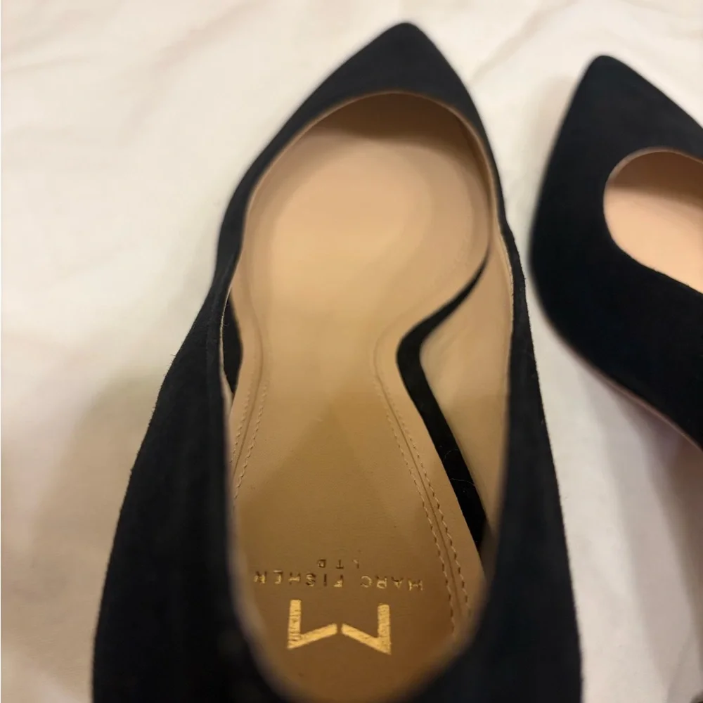 Marc Fisher Chic Black Suede Heels for Women